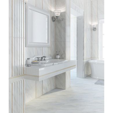 Плитка Golden Tile | Carrara Білий Е50301 Декор 30X60