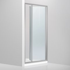 Devit | FEN9210 FRESH Душевые двери в нишу; раздвижные; би-фолд - 100 * 190 - хром / прозрачное стекло