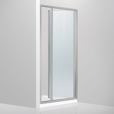 Devit | FEN9210 FRESH Душевые двери в нишу; раздвижные; би-фолд - 100 * 190 - хром / прозрачное стекло