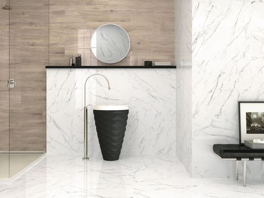 Плитка Ape | Delicate White Polished Rect. 75X75