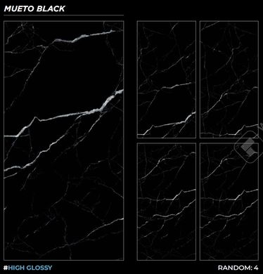 Плитка Italica | Mueto Black High Glossy 60X120