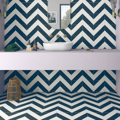 Плитка Ceramica Deseo | Ec.Zebra Navy 22,3X22,3