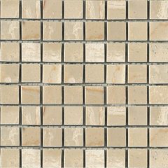 Плитка Mozaico De Lux | C-Mos Travertine Luana Pol 1,5X1,5