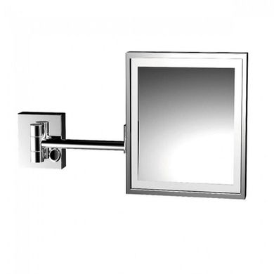 Emco | 1095 001 19 Зеркало косметическое настенное 202 * 202 мм с LED подсветкой, увеличение в 3 раза; прямое подключение