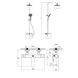 Devit | 37520121B FRESH Термостатична душова система;чорний матовий, Devit, Fresh, Італія