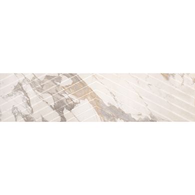Плитка Gemma | Imperial White Geometric 30X120