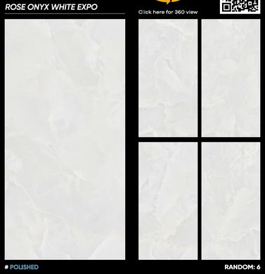 Плитка Italica | Rose Onyx White Expo Polished 60X120