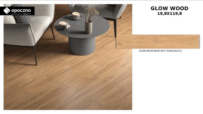 Плитка Opoczno | Glow Wood Beige Rect 19,8X119,8