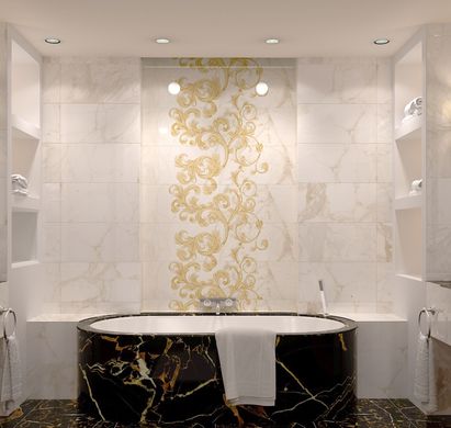 Плитка Golden Tile | Saint Laurent Белый 9A0311 Декор 30X60