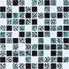 Котто Кераміка | Gmp 0825021 С3 Print 24-White-Black 30X30X8, Котто Кераміка, Glass Mosaic, Україна