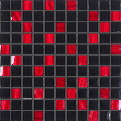 Плитка Котто Кераміка | Gm 8005 C2 Red Silver S6-Black -30X30X8
