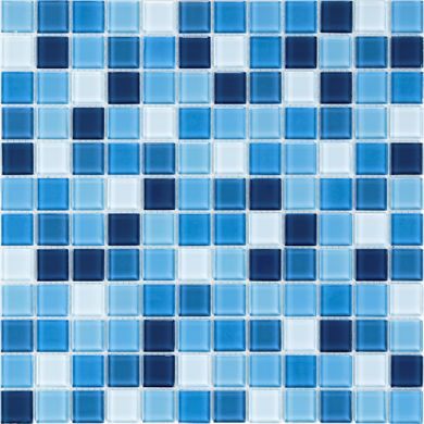 Плитка Mozaico De Lux | S-Mos Ht B25B23B21B20B19B18 Azuro Mix 30X30