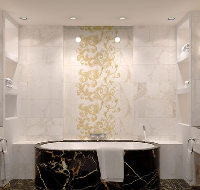 Плитка Golden Tile | Saint Laurent Белый 9A0331 Декор 30X60