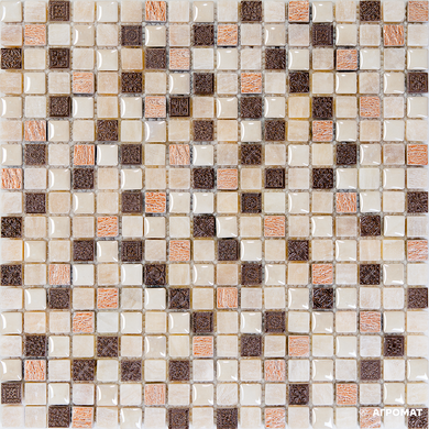 Плитка Mozaico De Lux | K-Mos Msp001 (15X15) Bronze Gold 30X30