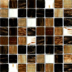 Плитка Mozaico De Lux | R-Mos 20G8810525154501112 Brown Sunset 32,7X32,7