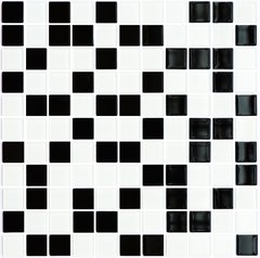 Плитка Котто Керамика | Gm 4001 C2 Black-White 30X30X4