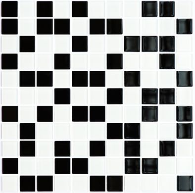 Плитка Котто Керамика | Gm 4001 C2 Black-White 30X30X4