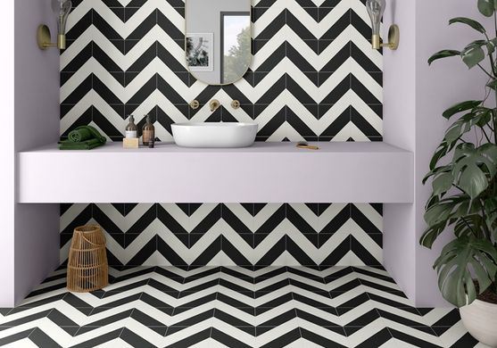 Плитка Ceramica Deseo | Ec.Zebra Black-White 22,3X22,3