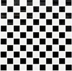 Плитка Котто Кераміка | Gm 4002 Cc Black-White 30X30X4