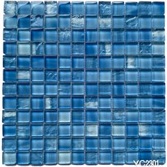 Плитка Mozaico De Lux | R-Mos Yc2301 Mix Blue Mosaic 30X30