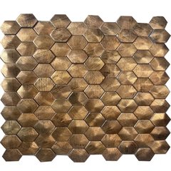 Плитка Mozaico De Lux | V-Mos Vth-601 Gold Metal 26X30,2