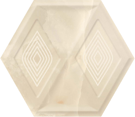 Плитка Paradyz Ceramika | Illusion Beige Heksagon Struktura 17,1X19,8