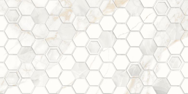 Плитка Golden Tile | Sentimento Hexagon Білий Sn0151 30X60