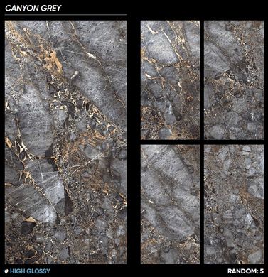 Плитка Italica | Canyon Grey High Glossy 60X120