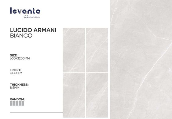 Плитка Levanta | Lucido Armani Blanco Polished 60X120