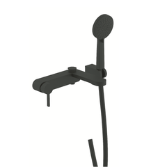 DEVIT | 84125110B LAGUNA Настінний змішувач д/ванни з душовим набором;чорний матовий