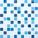 Котто Кераміка | Gmp 0425018 С3 Print 19-Blue D Mat-White Mat 30X30X4, Котто Кераміка, Glass Mosaic, Україна