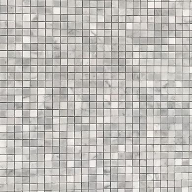 Плитка Mozaico De Lux | C-Mos Bianco Carrara Pol (15X15) 1,5X1,5