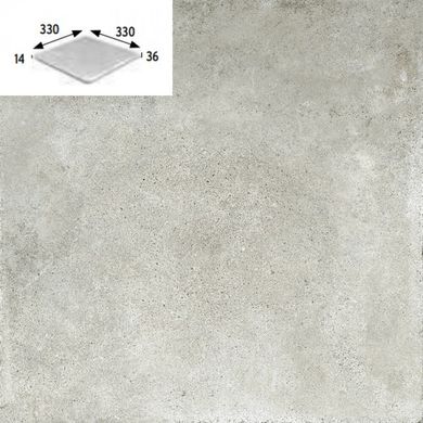 Плитка Gres Aragon | Urban Gris Esquina Redondo 904286 PZ715 33X33X14