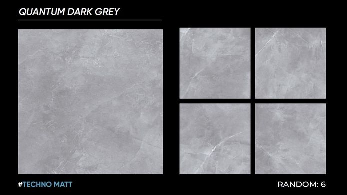 Плитка Italica | Quantum Dark Grey Techno Matt 60X60