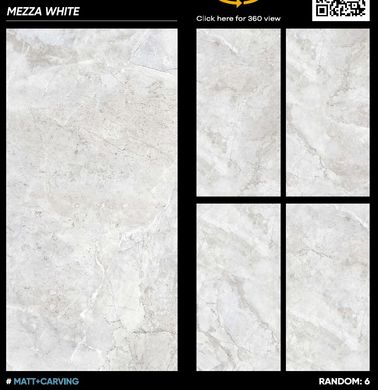 Плитка Italica | Mezza White Matt+Carving 60X120